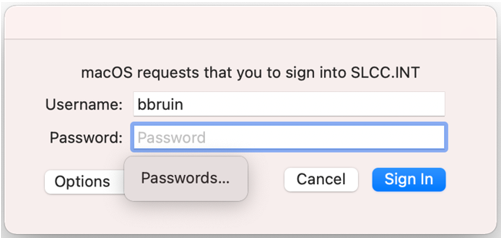 Image of macOS sign in page