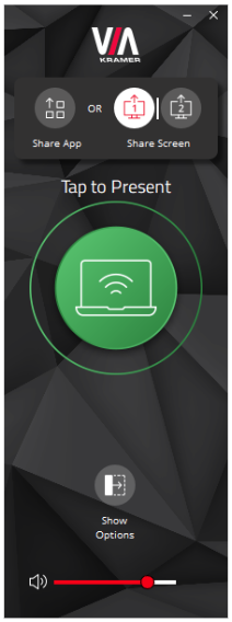 Image of the Krammer control window