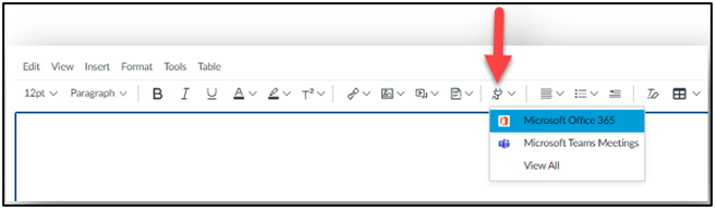 Image of the selection of the Microsoft Office 365 option
