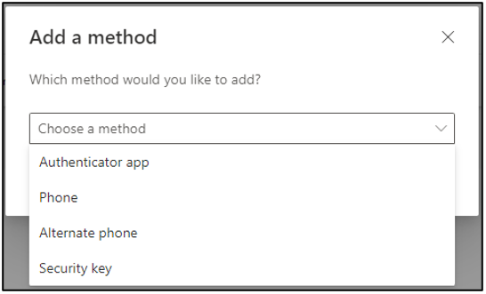 Image of the list of method types.