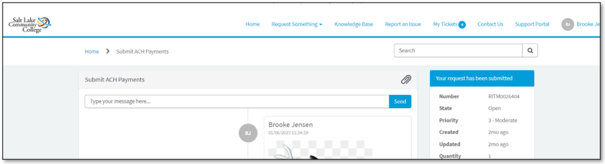 Image of the full ticket details.