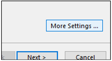 Image of the More Settings button