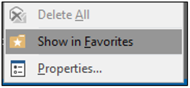 Image of Show In Favorites option.